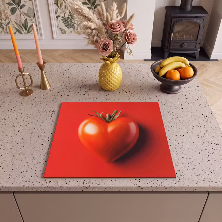 Protection plaque induction - Tomate - Rouge - Coeur — 3