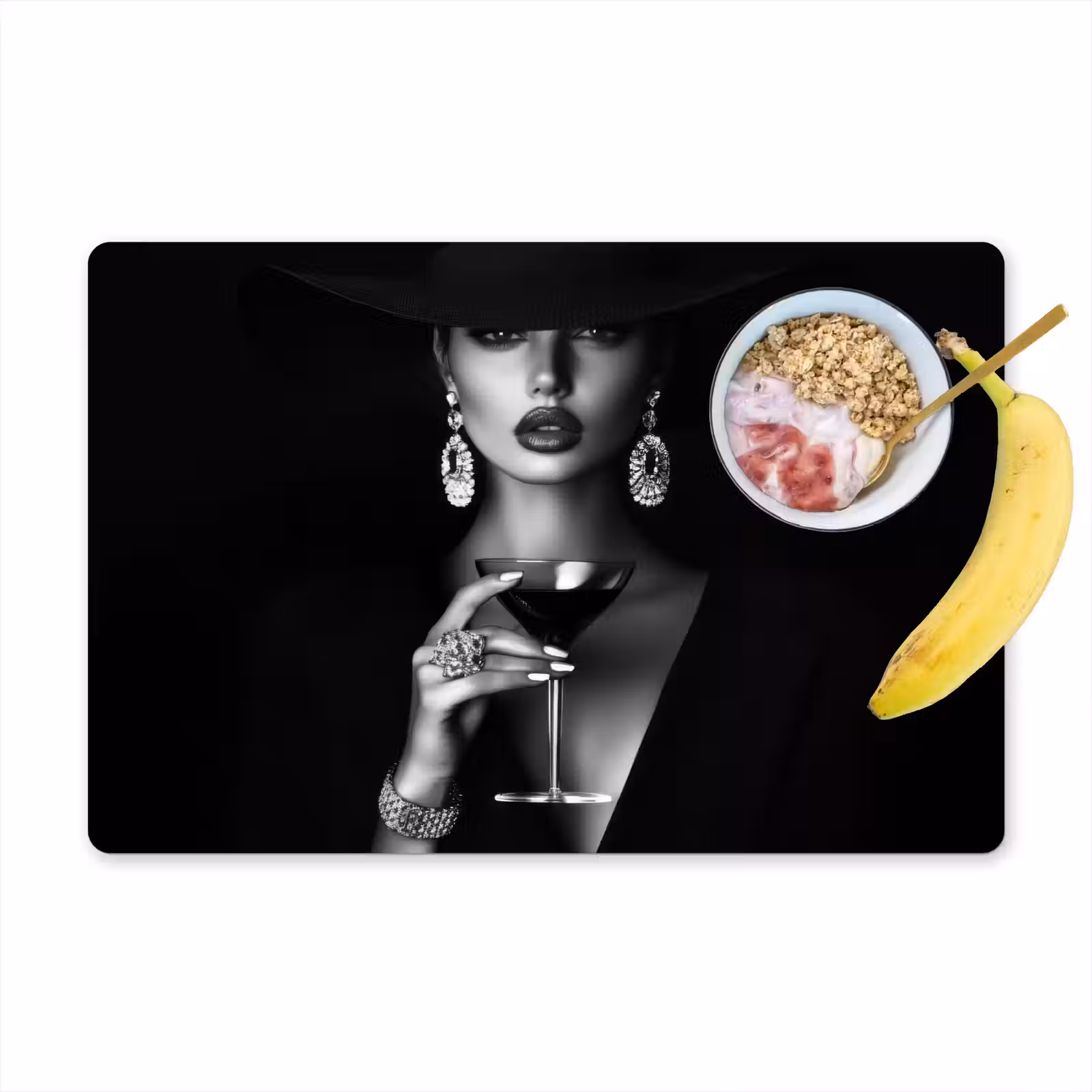 Sets de table en vinyle - Femme - Cocktail - Chic — 1