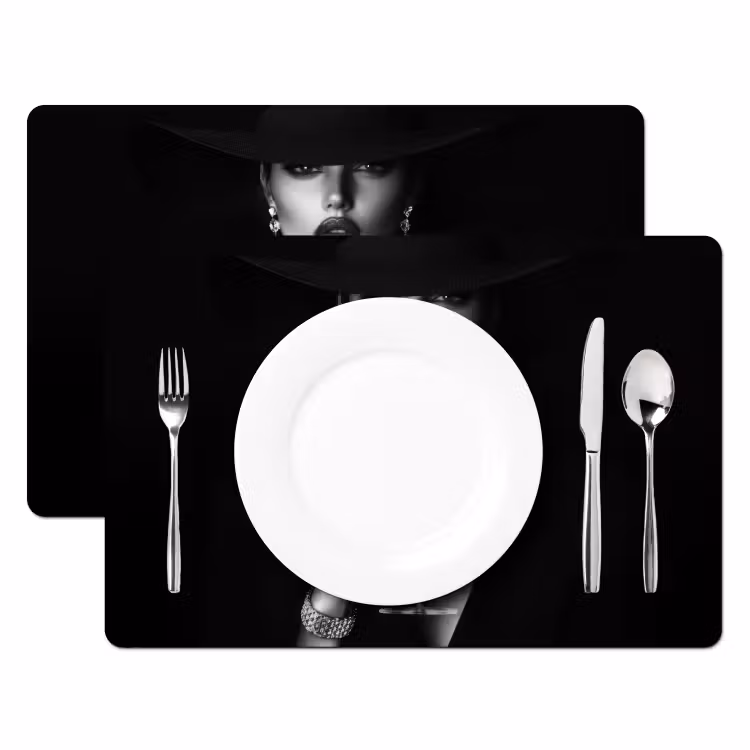 Sets de table en vinyle - Femme - Cocktail - Chic — 2