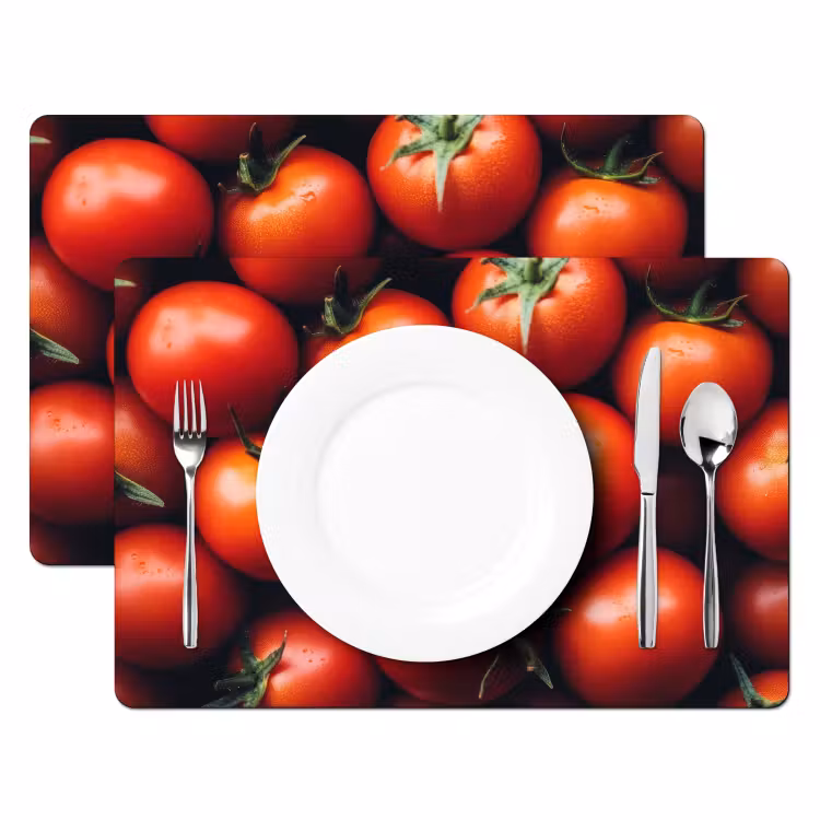 Sets de table en vinyle - Légumes - Rouge - Tomates — 2