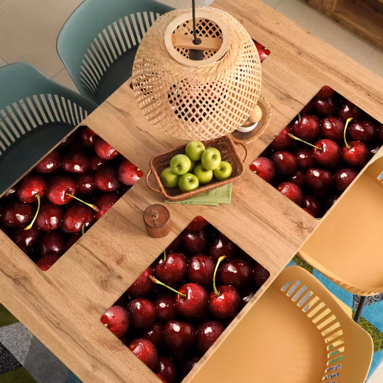 Sets de table en vinyle - Rouge - Fruits - Cerise — 3