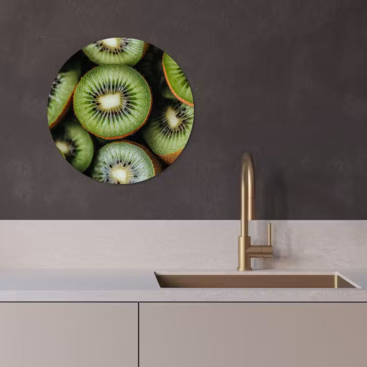 Tableau rond - Kiwi - Fruit - Vert — 3