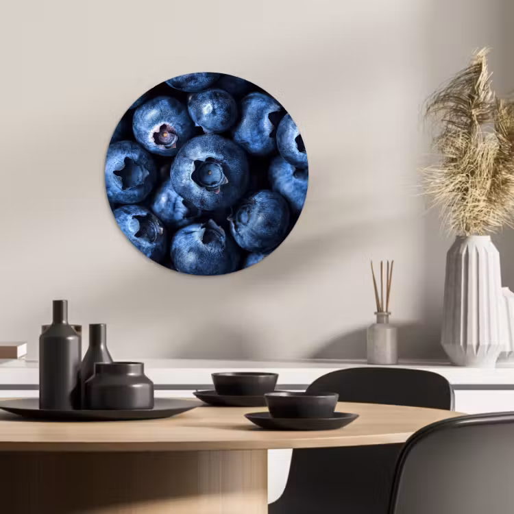 Tableau rond - Baies - Bleu - Fruits — 3