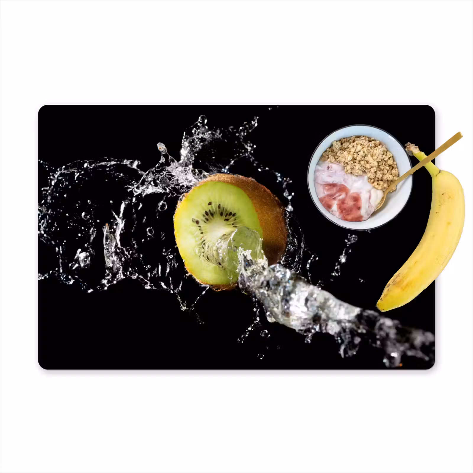 Sets de table en vinyle - Oeuvre d'art "Kiwi dans l'eau — 1