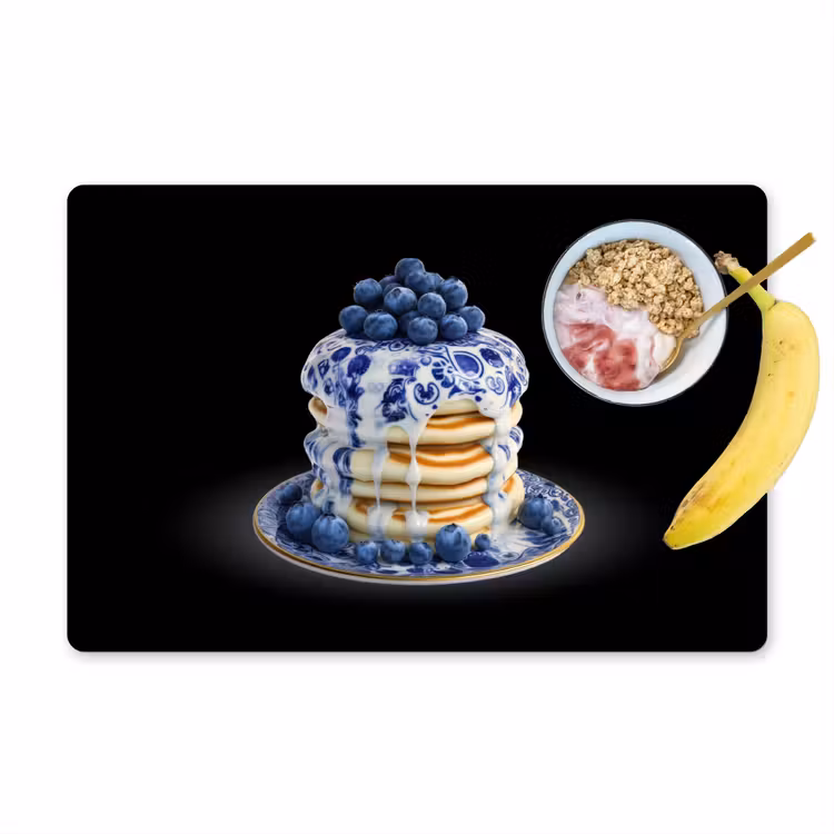 Sets de table - Crêpes - Myrtilles - Assiette — 1