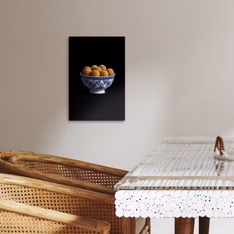 Tableau sur toile - Bleu de Delft - Bitterballen - Hollande - Bol — 2