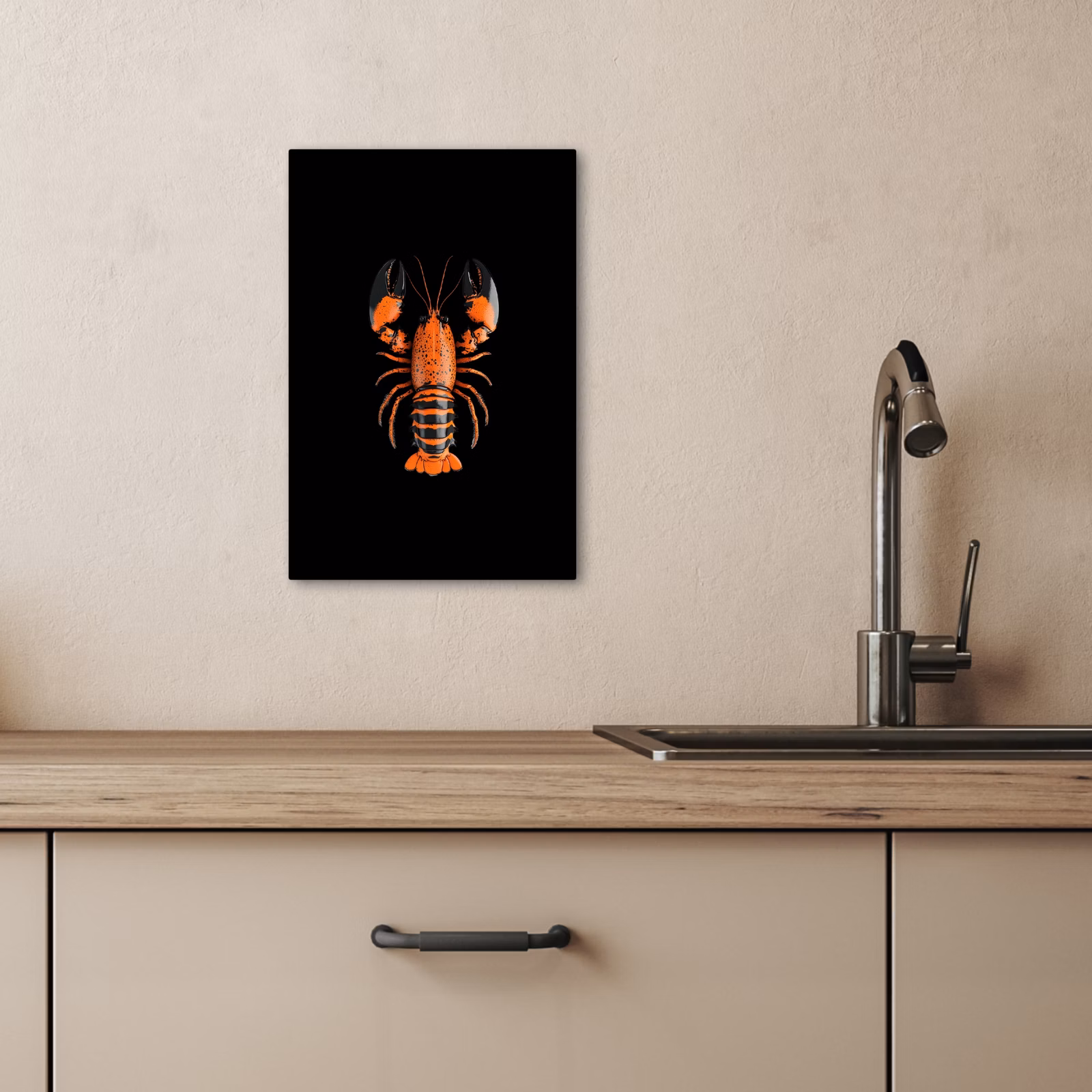 Tableau sur toile - Cancer - Orange - Noir - Moderne — 1