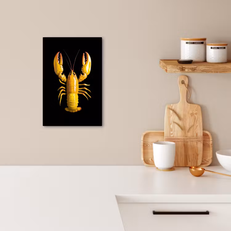 Tableau sur toile - Cancer - Jaune - Points - Solide — 3