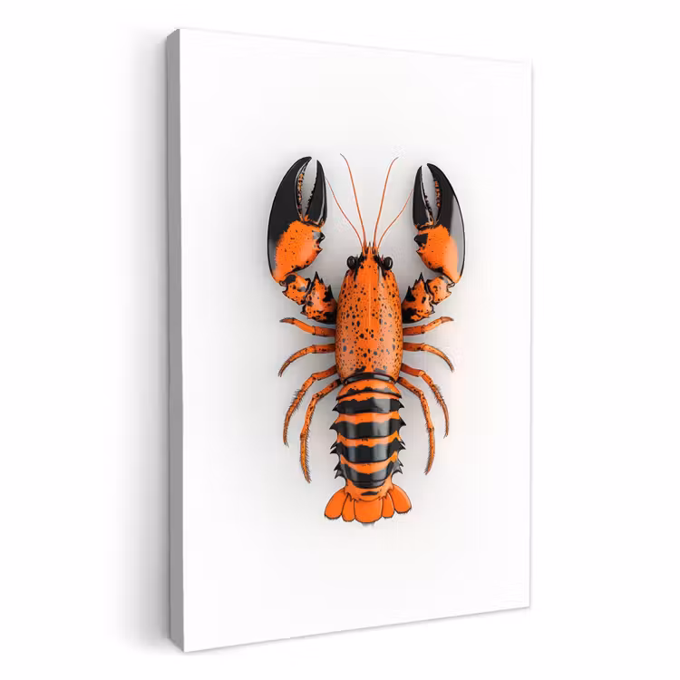 Tableau sur toile - Cancer - Noir - Orange - Blanc - Unique — 1