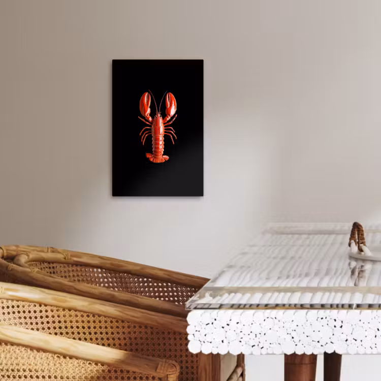 Tableau sur toile - Cancer - Glossier Rouge - Noir — 1