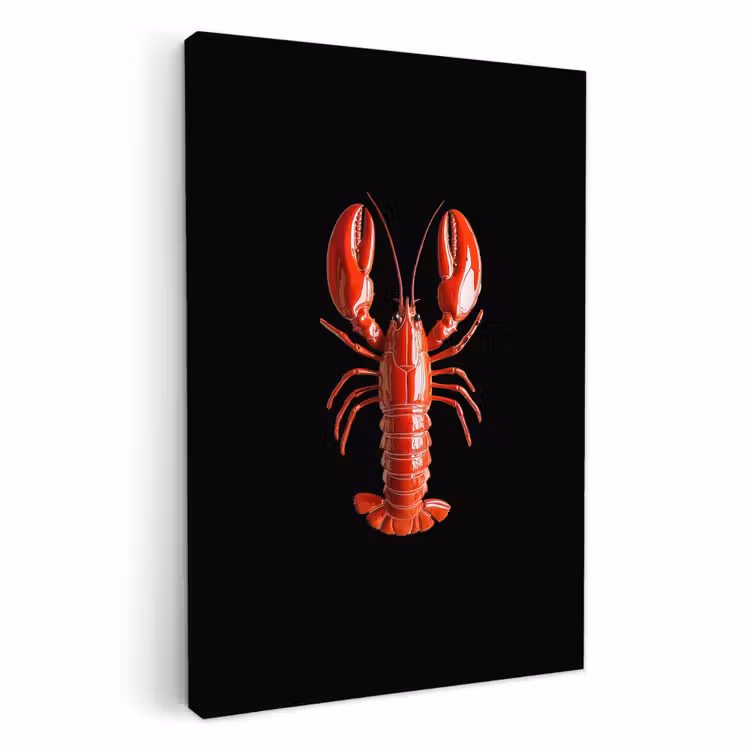 Tableau sur toile - Cancer - Glossier Rouge - Noir — 2