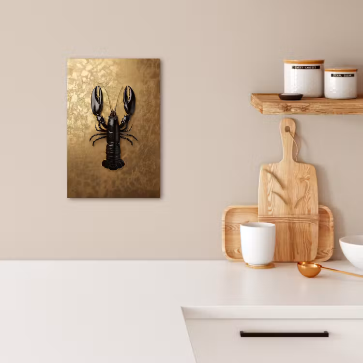 Tableau sur toile - Cancer - Noir - Or - Luxe — 1