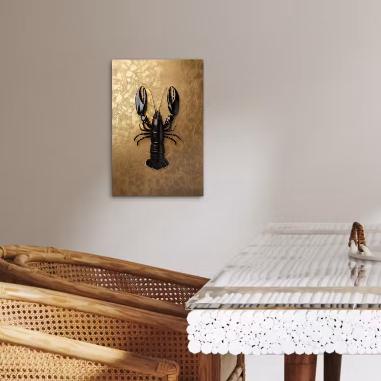 Tableau sur toile - Cancer - Noir - Or - Luxe — 3
