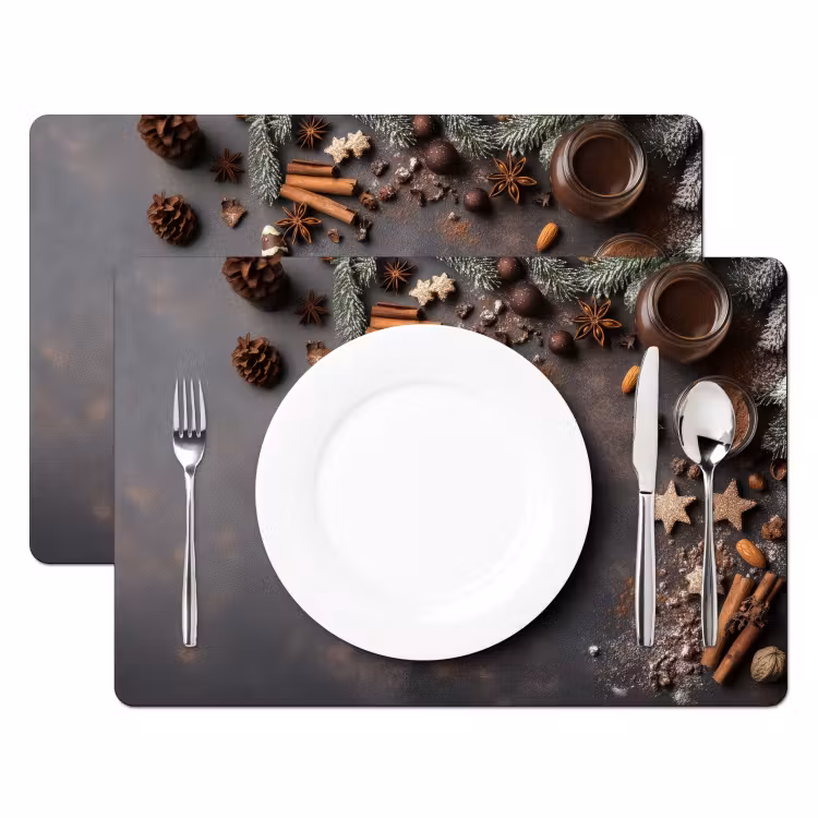 Sets de table - Cannelle - Noël - Marron - Bronze — 2