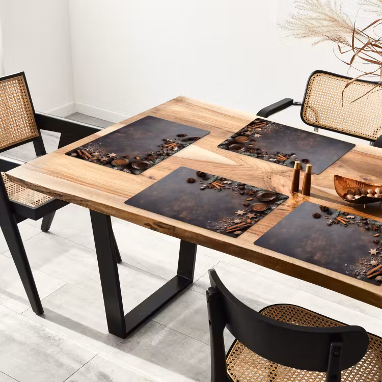 Sets de table - Cannelle - Noël - Marron - Bronze — 4