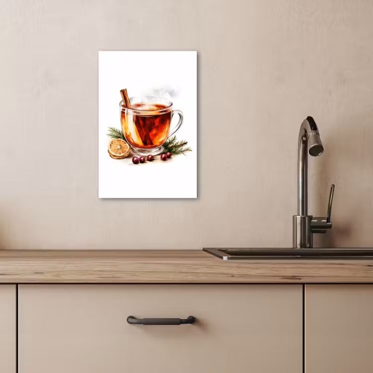 Tableau sur toile - Thé - Chaud - Hiver - Ambiance — 4