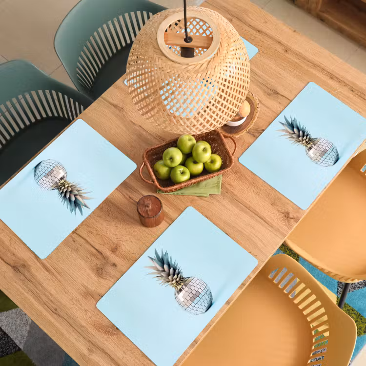 Sets de table - Bleu - Ananas - Disco - Discoball — 3