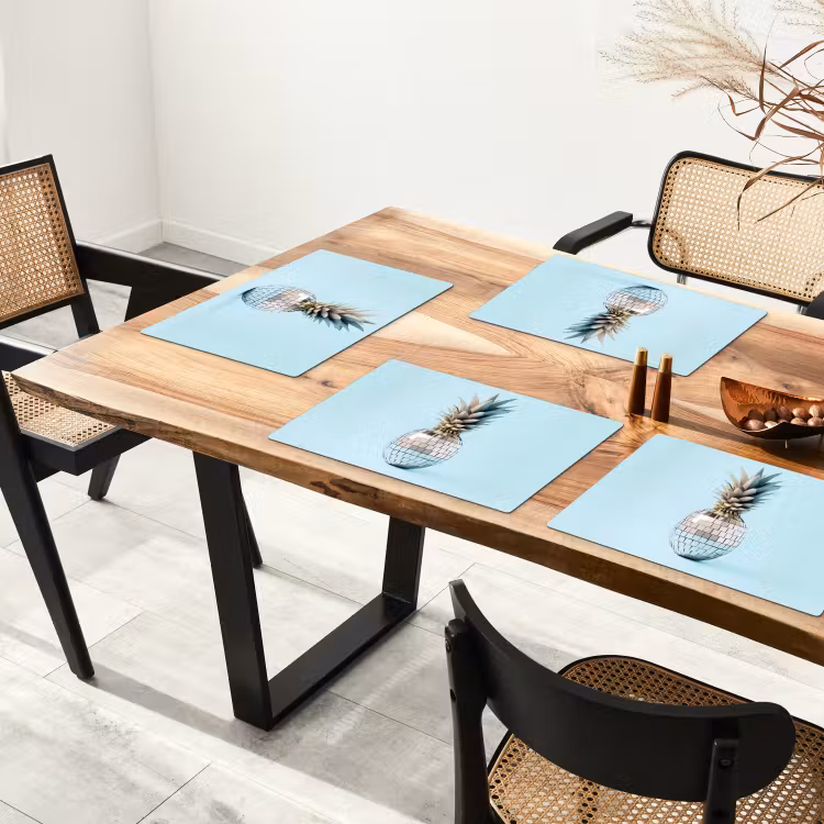 Sets de table - Bleu - Ananas - Disco - Discoball — 4