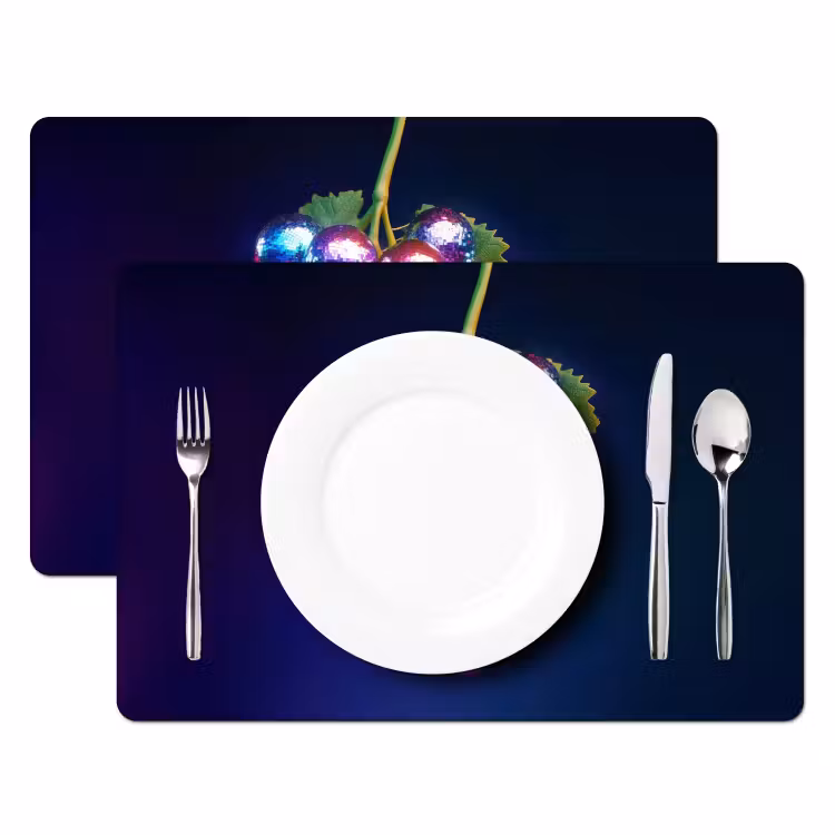 Sets de table - Violet - Disco - Fête - Raisin — 2