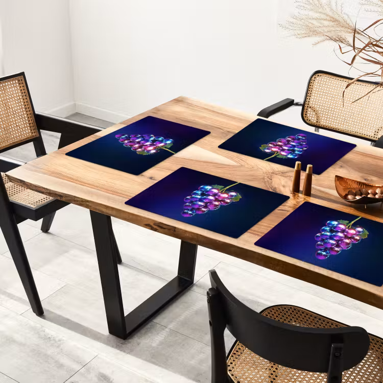 Sets de table - Violet - Disco - Fête - Raisin — 4