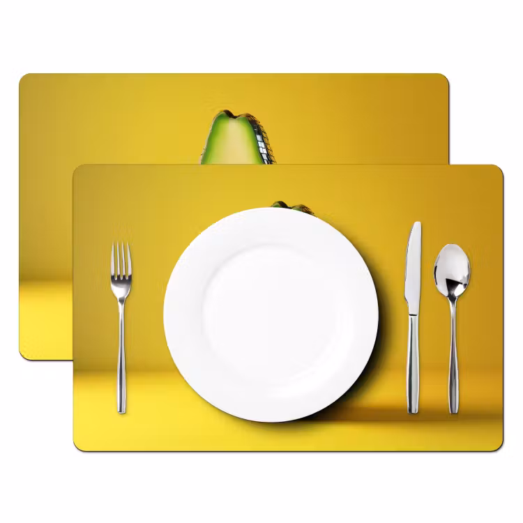 Sets de table - Avocado - Discoball - Jaune - Paillettes — 2