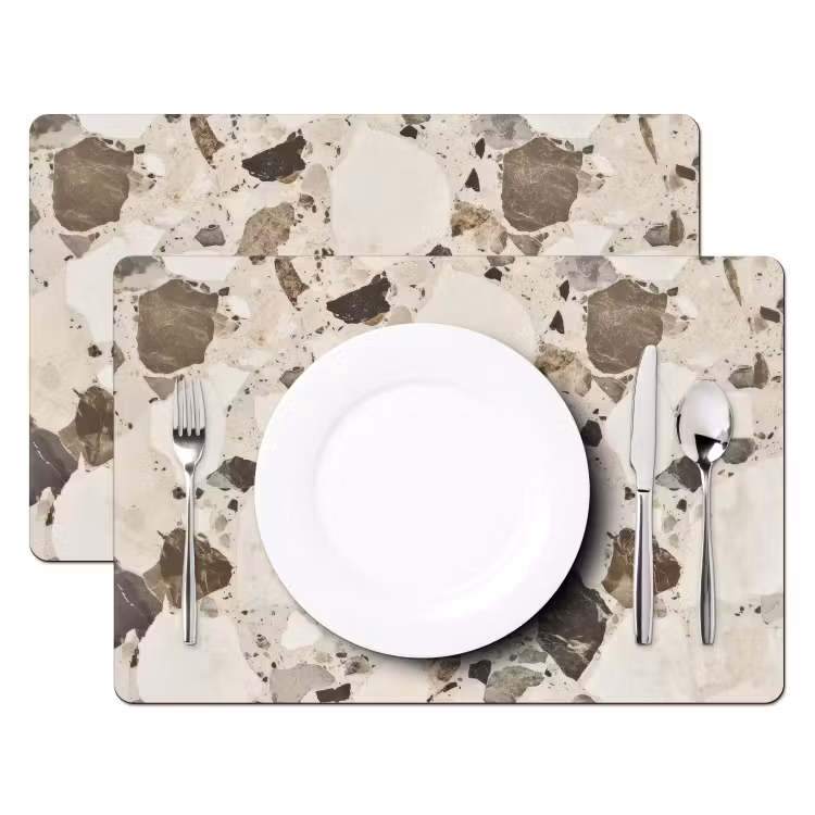 Sets de table - Neutre - Pierres - Décoration - Terrazzo — 2