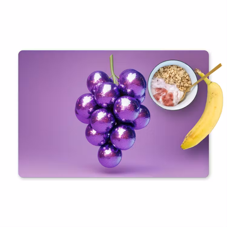 Sets de table - Raisin - Disco - Paillettes - Violet — 1