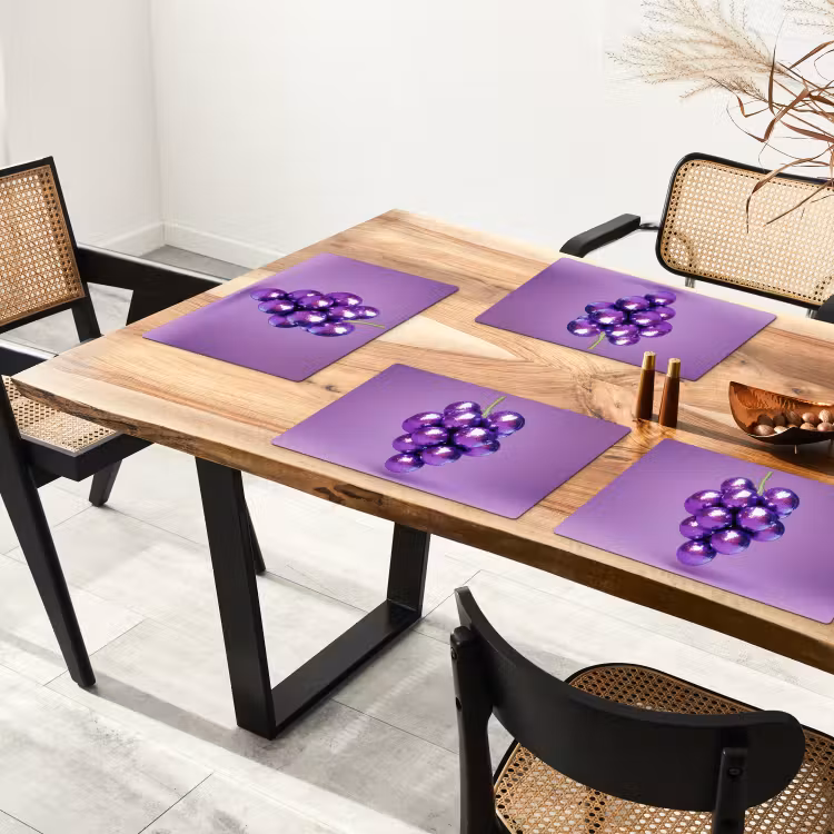 Sets de table - Raisin - Disco - Paillettes - Violet — 4