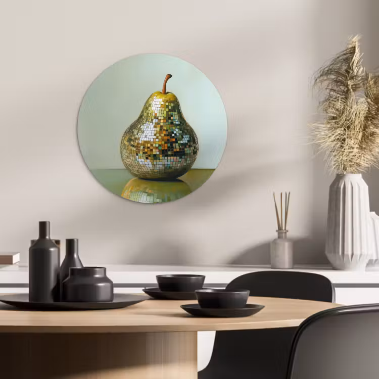 Tableau rond - Fruit - Disco - Art - Glitter — 2