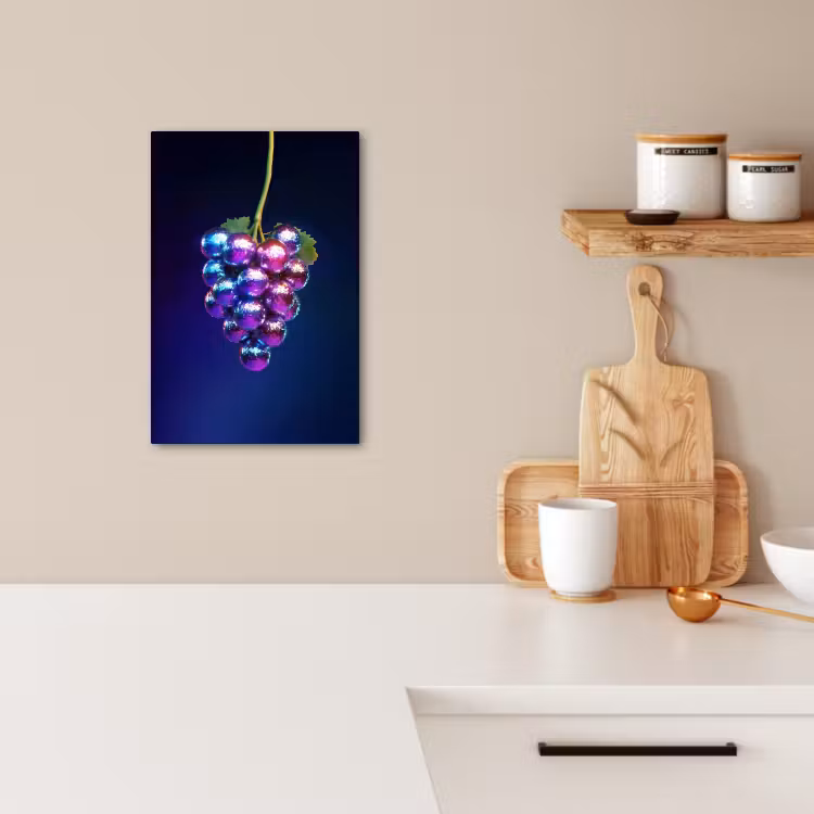Tableau sur toile - Violet - Disco - Fête - Raisin — 3