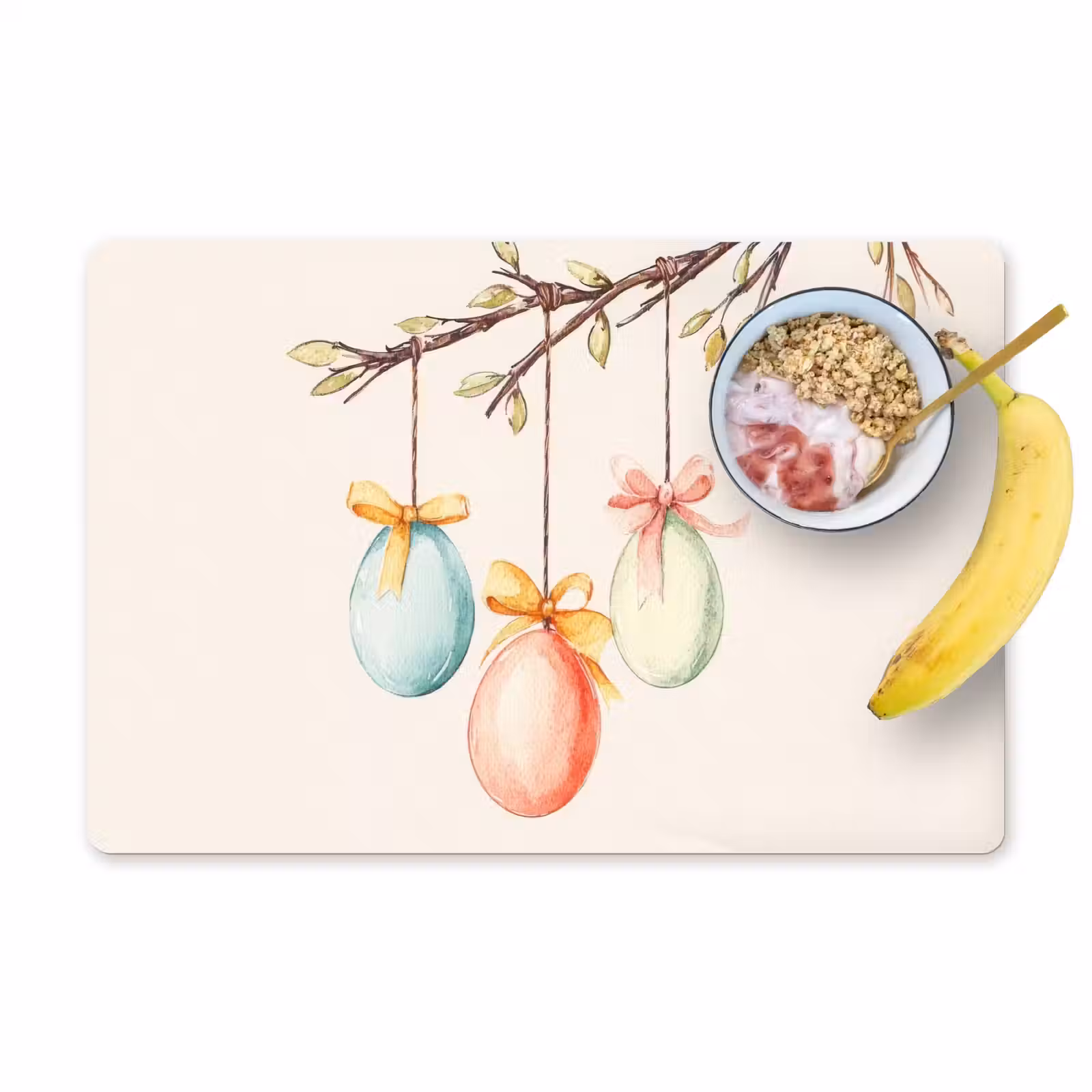 Set de table – 6 pièces - Gâteau de Pâques - Noeud - Œufs — 1