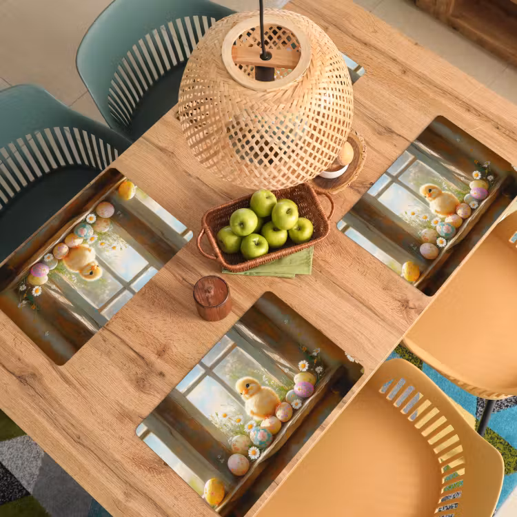 Set de table – 6 pièces - Poussin - Fenêtre - Oeufs de Pâques — 3