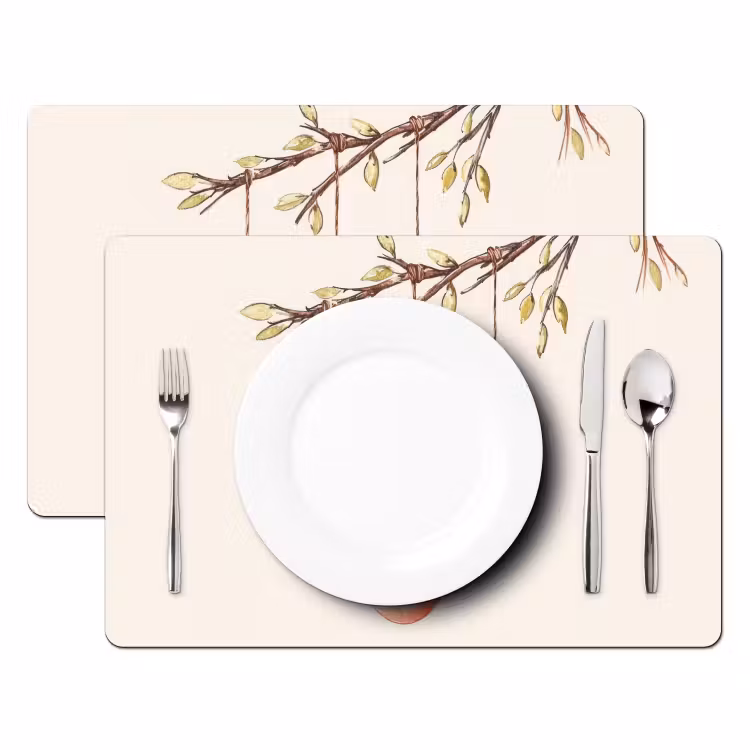 Set de table – 6 pièces - Gâteau de Pâques - Noeud - Œufs — 2