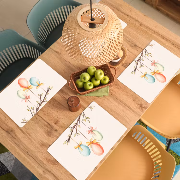 Set de table – 6 pièces - Gâteau de Pâques - Noeud - Œufs — 3