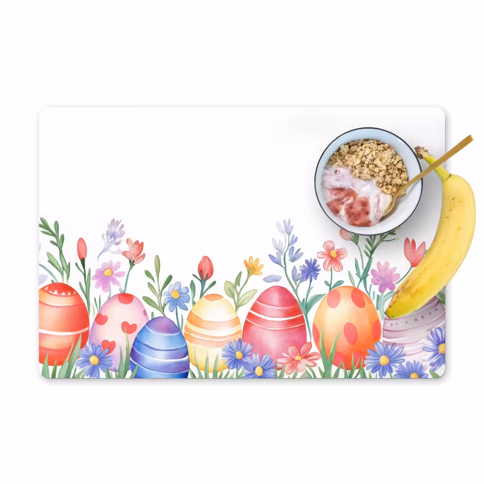 Set de table – 6 pièces - Jardin de fleurs - Coloré - Œufs — 1