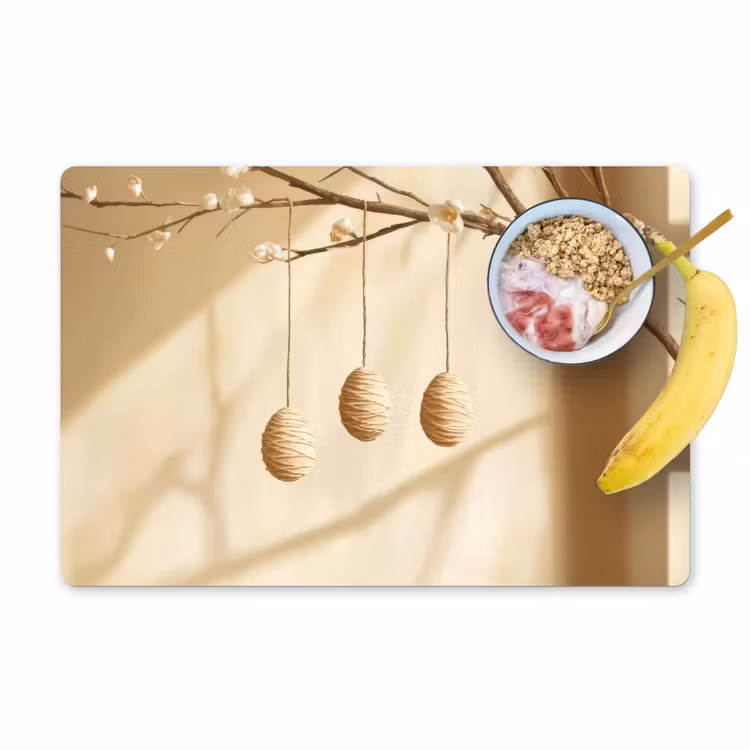 Set de table – 6 pièces - Beige - Gâteau de Pâques - Œufs — 1