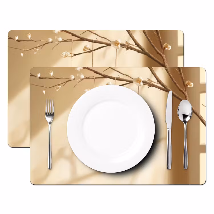 Set de table – 6 pièces - Beige - Gâteau de Pâques - Œufs — 2