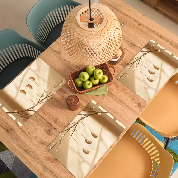 Set de table – 6 pièces - Beige - Gâteau de Pâques - Œufs — 3
