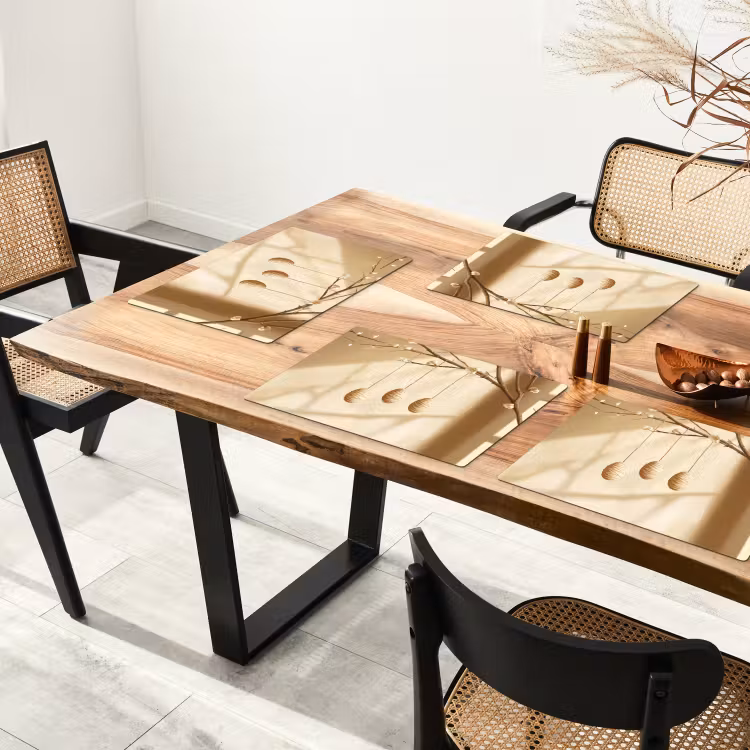 Set de table – 6 pièces - Beige - Gâteau de Pâques - Œufs — 4