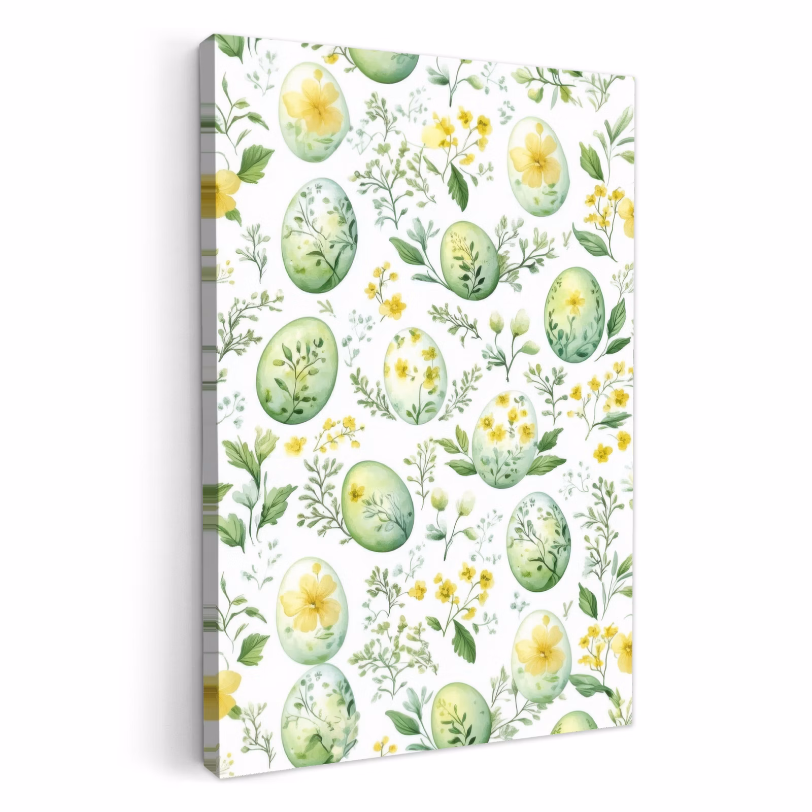 Tableau sur toile - Motif - Vert - Œufs — 1