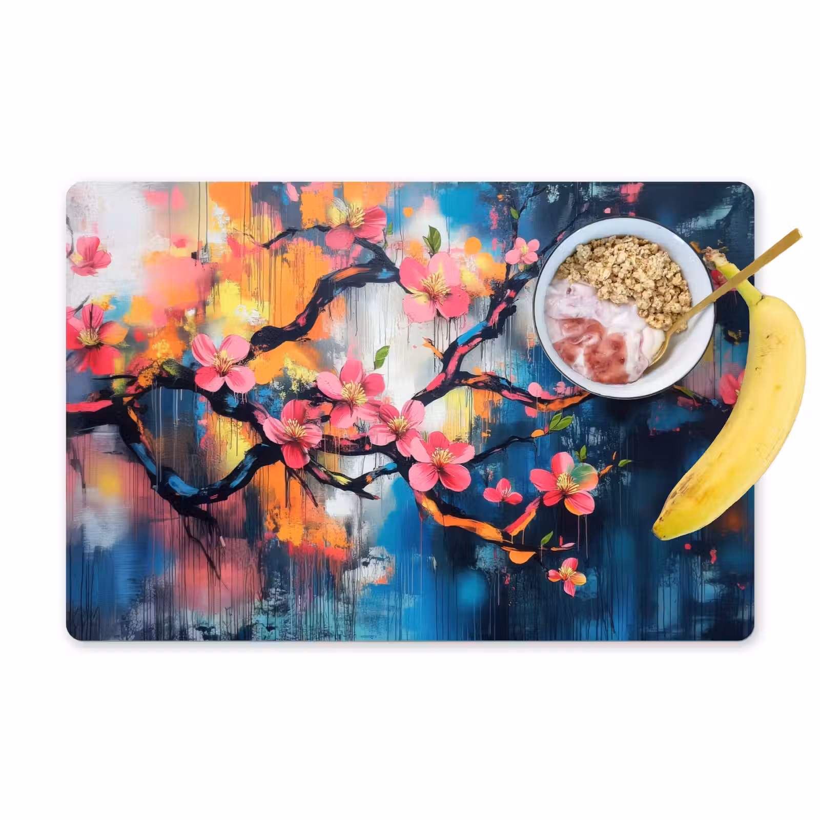Sets de table - Fleurs - Branches - Artistique - Rose — 1