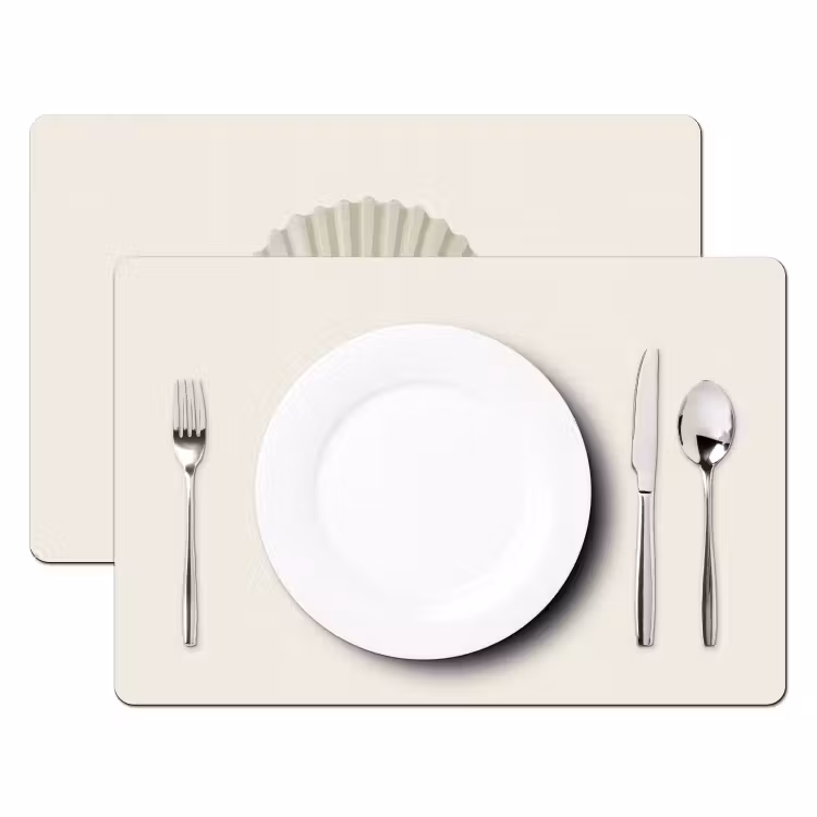 Sets de table en vinyle - Coquille - Citation - Vert — 2