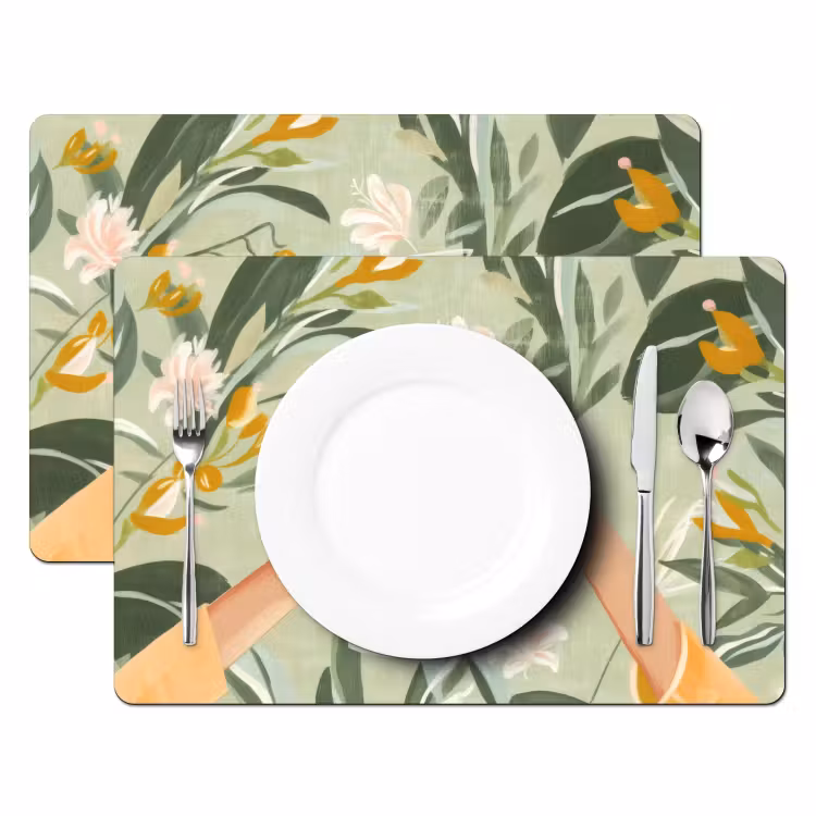 Sets de table en vinyle - Verres - Cheers - Vert — 2