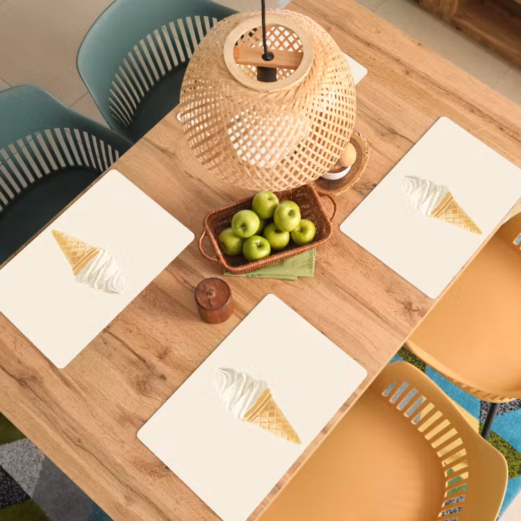 Sets de table - Cornet de glace - Blanc — 3