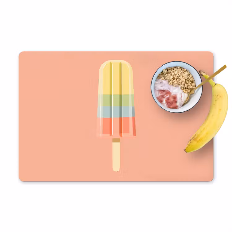 Sets de table - Glace à l'eau - Teintes pastel - Minimaliste — 1