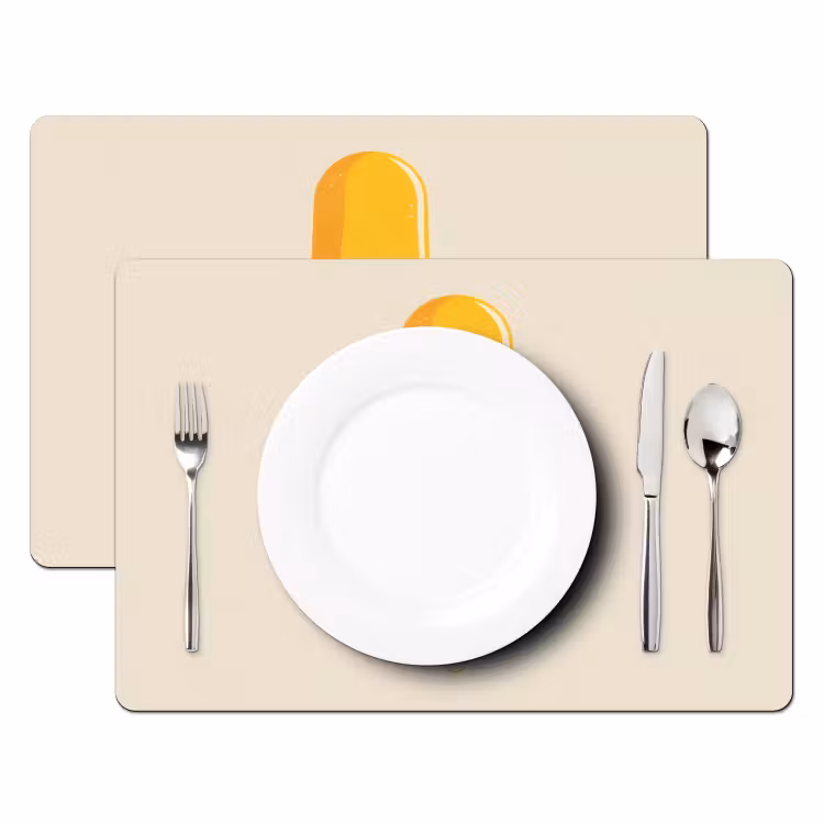 Sets de table - Orange - Bâton - Glace à l'eau — 2