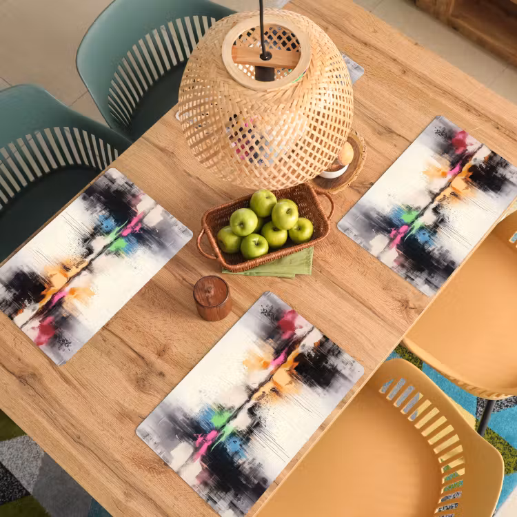 Sets de table - Abstrait - Explosion de couleurs - Paysage — 3