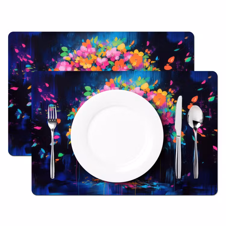Sets de table - Arbre - Fleurs - Magique - Coloré — 2