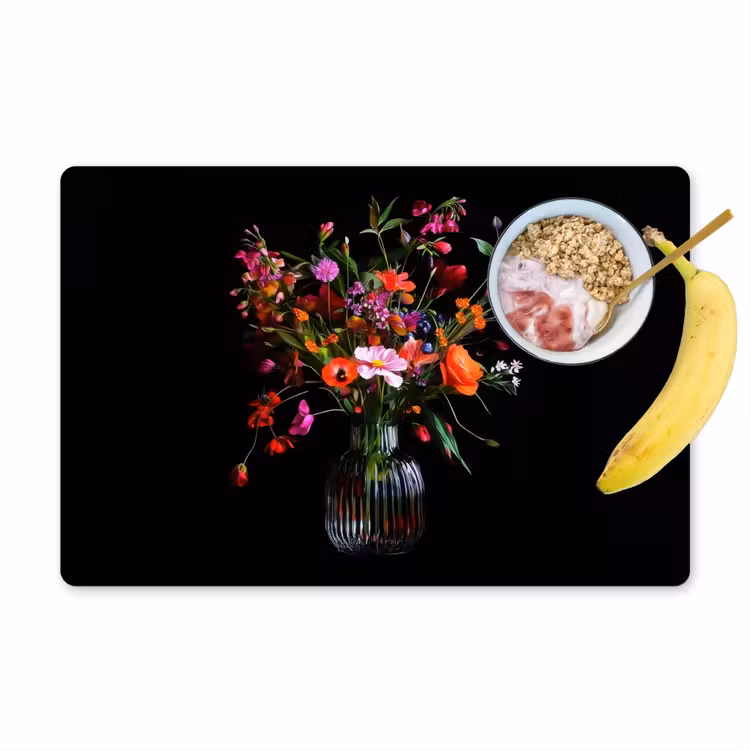 Sets de table en vinyle - Bouquet - Fleurs des champs - Vase — 1