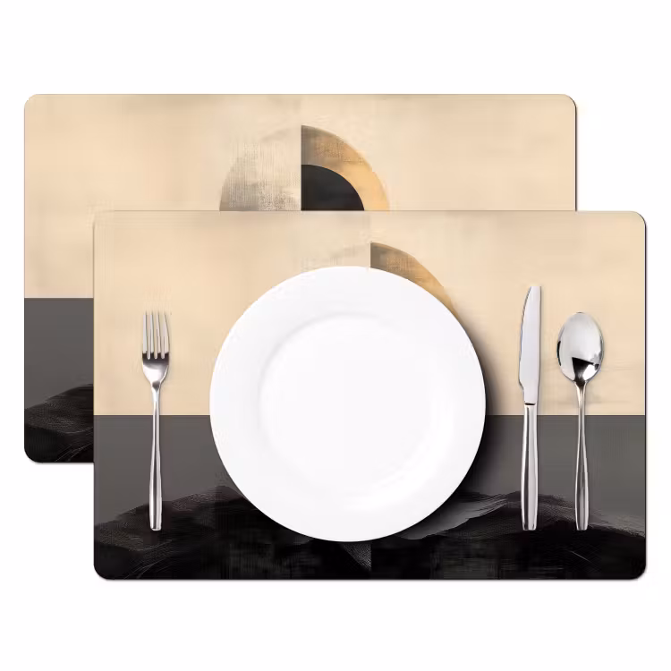 Sets de table en vinyle - Cercles - Ombre - Abstrait — 2